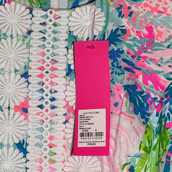 NWT Lilly Pulitzer Railee Shift Dress Fished Wish - Picture 5 of 6